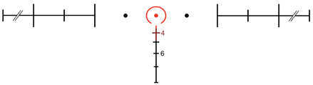 Trijicon ACOG Rifle Scope 4X 32 Red Horseshoe 6.8 Matte With Ta51 Mount Ta31H-68