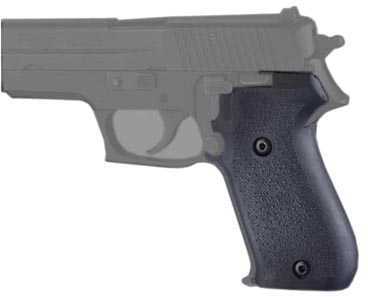 Hogue Grips Rubber Sig Sauer P220 American No Finger Grooves Black 20010