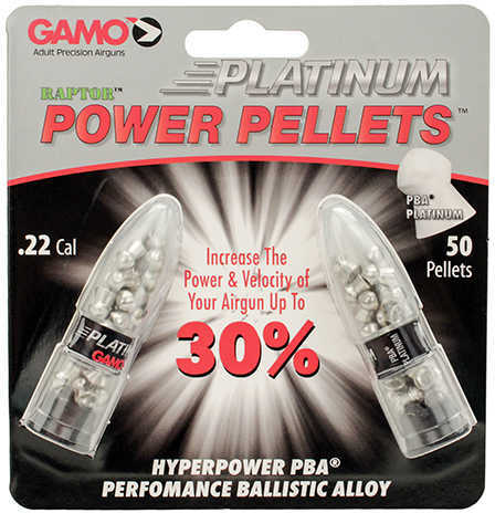 Gamo PBA Platinum Pellets 22PEL Black Blister Card 50/Pack 632265554