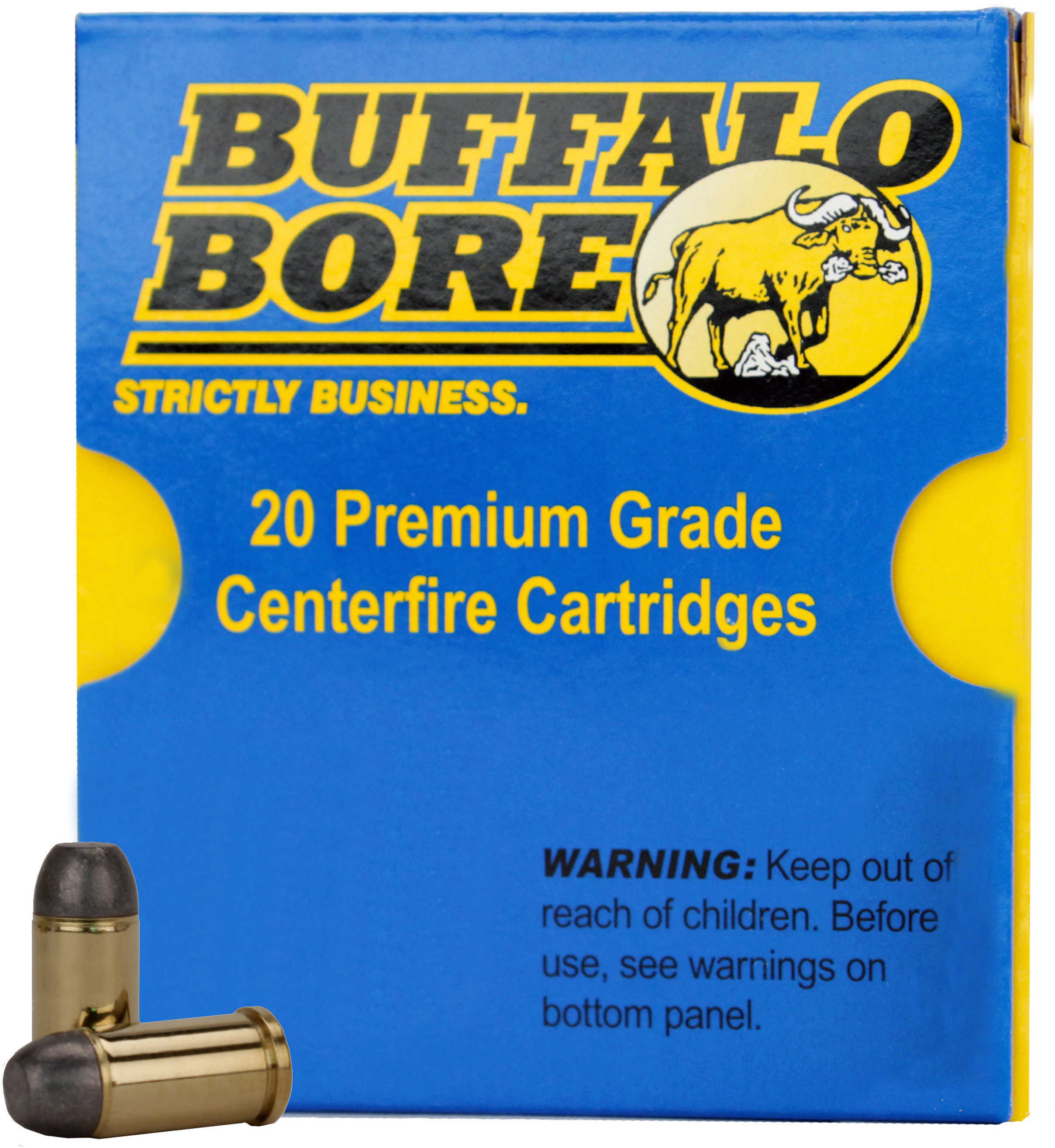 45 Auto Rimmed 20 Rounds Ammunition Buffalo Bore 255 Grain Lead