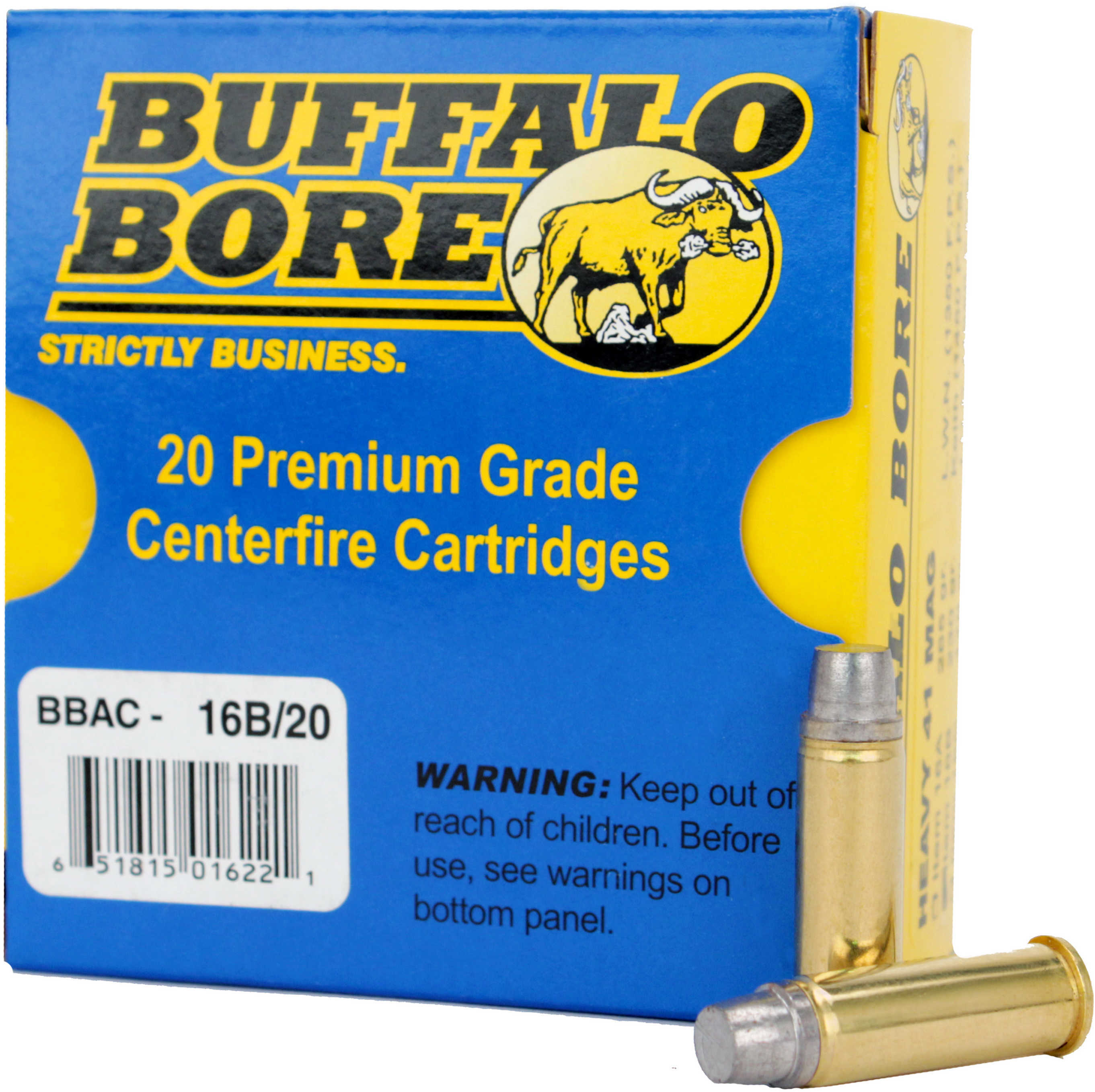 41 Remington Magnum 20 Rounds Ammunition Buffalo Bore 230 Grain Lead