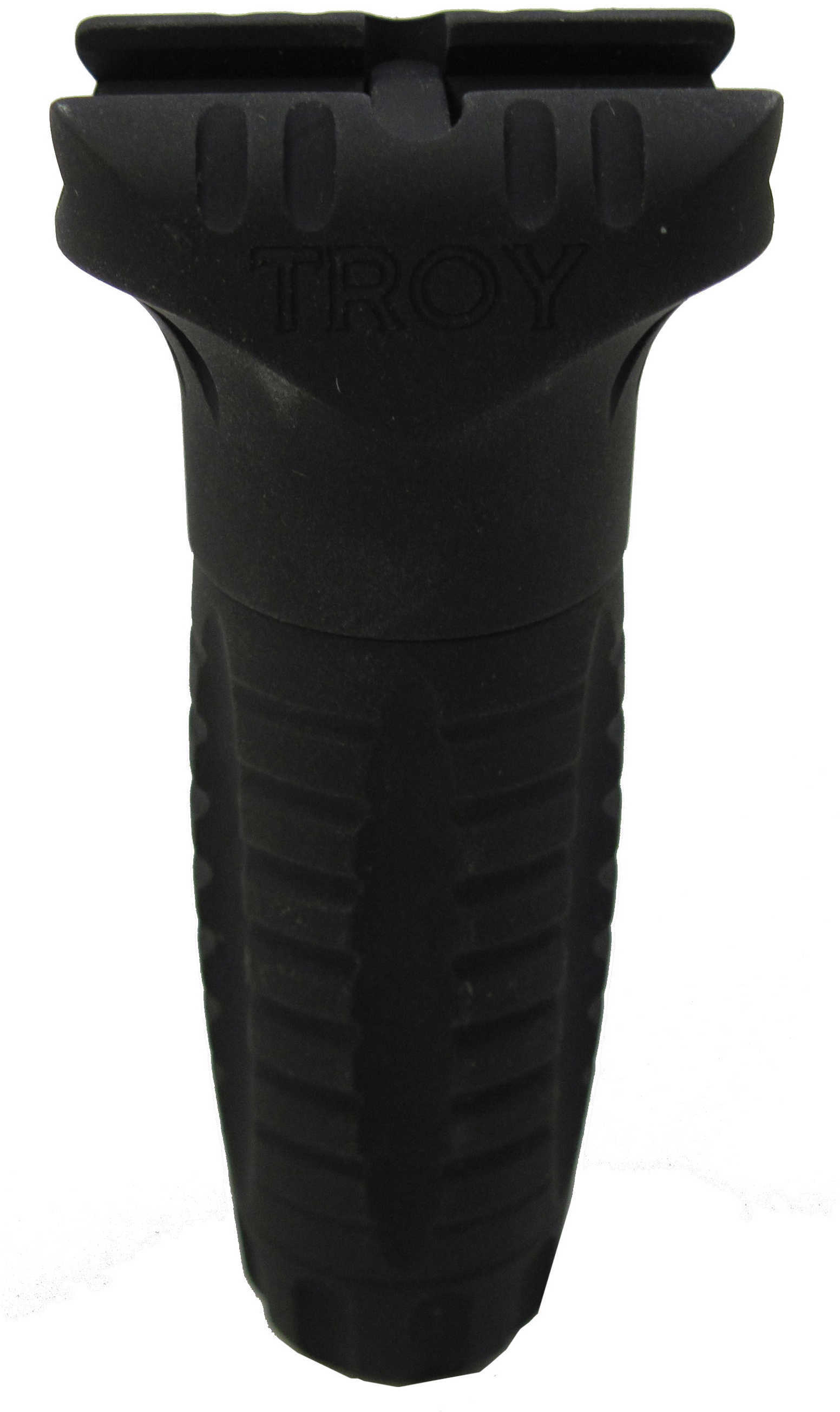 Troy Industries Aluminum CQB Grip Black Waterproof Storage Compartment and an aggressive ridged pattern for enhanced SGRI-VRT-A0BT-00