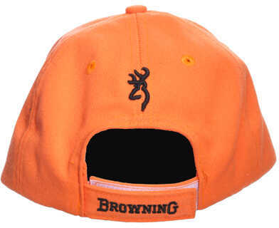 Browning Cap Youth Safety Orange with 3-D Buck Mark Logo Adjustable