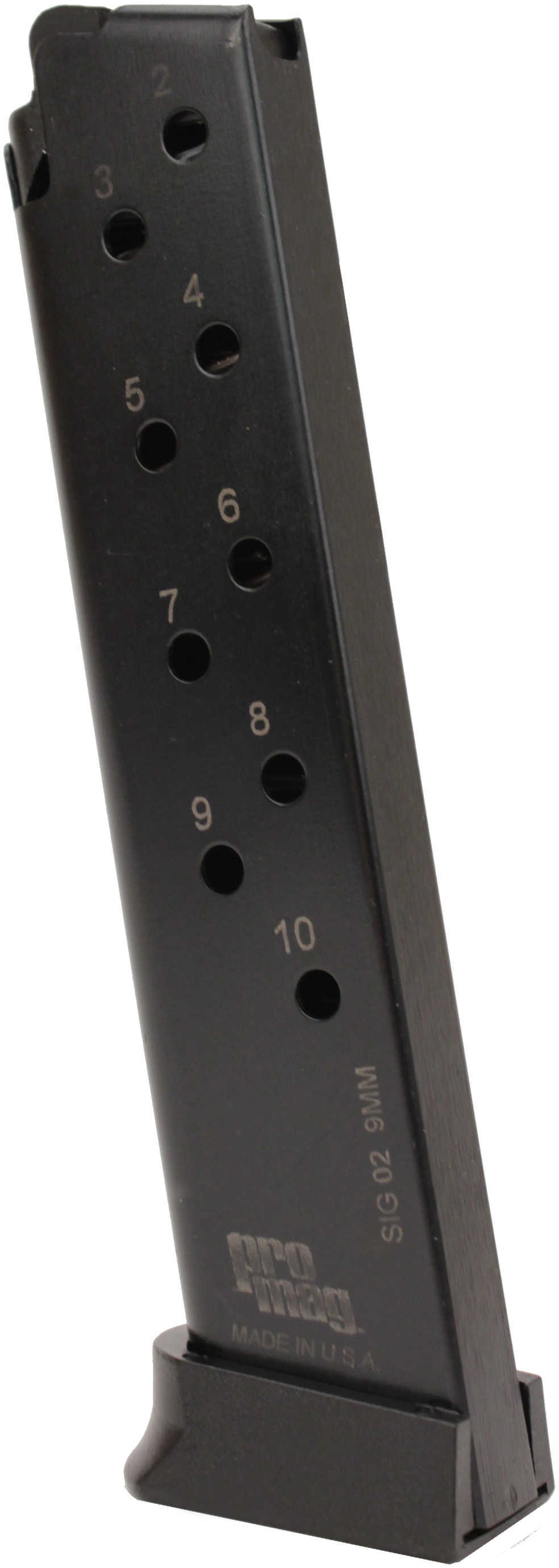 ProMag Sig Sauer P225 Magazine 9mm - 10 round Blue Easy loading Rugged high carbon heat-treated body SIG02