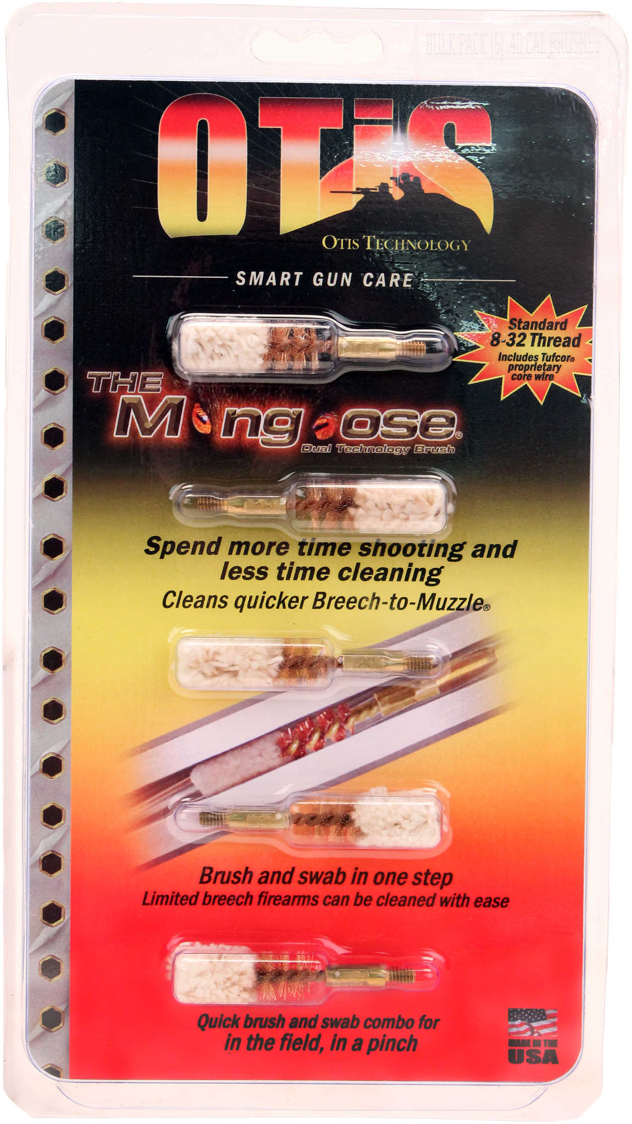 Otis Technologies Mongoose Brushes #40, 40 Caliber - 10mm FG-341-IDT-5