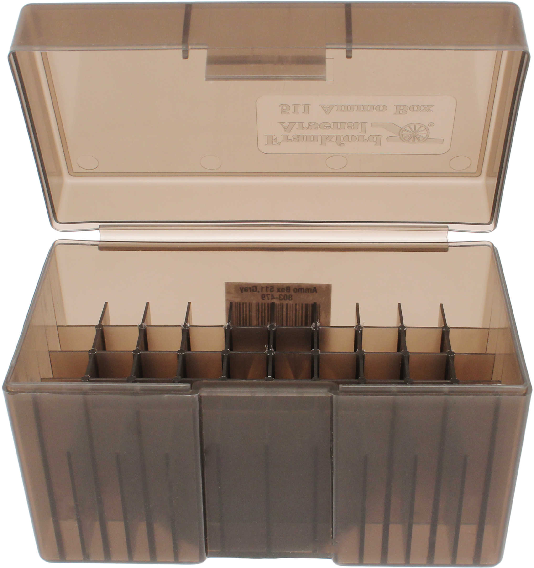 Frankford Arsenal #511, Belted Magnum 50ct. Ammunition Box Gray 803479