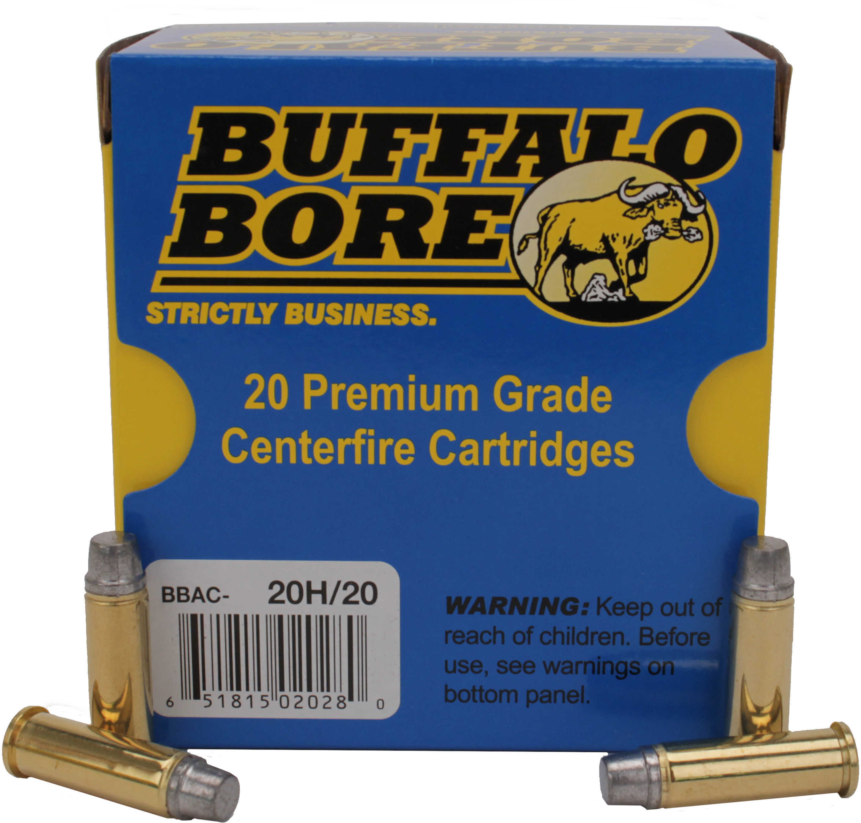 38 Special 20 Rounds Ammunition Buffalo Bore 158 Grain Lead