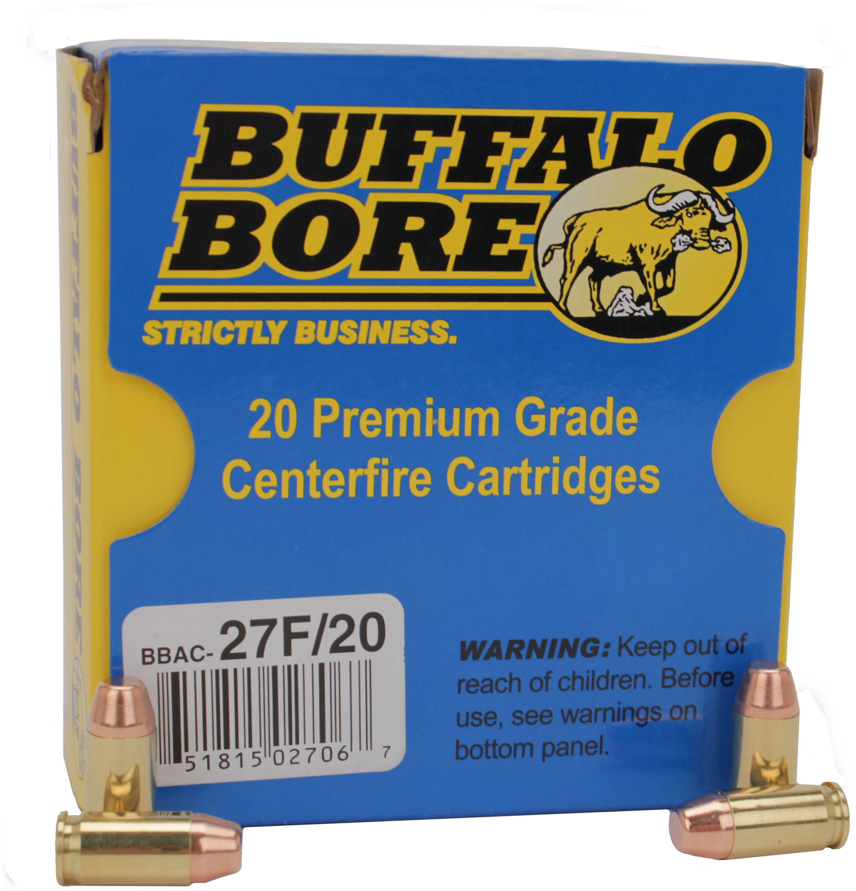 380 ACP 20 Rounds Ammunition Buffalo Bore 90 Grain Full Metal Jacket