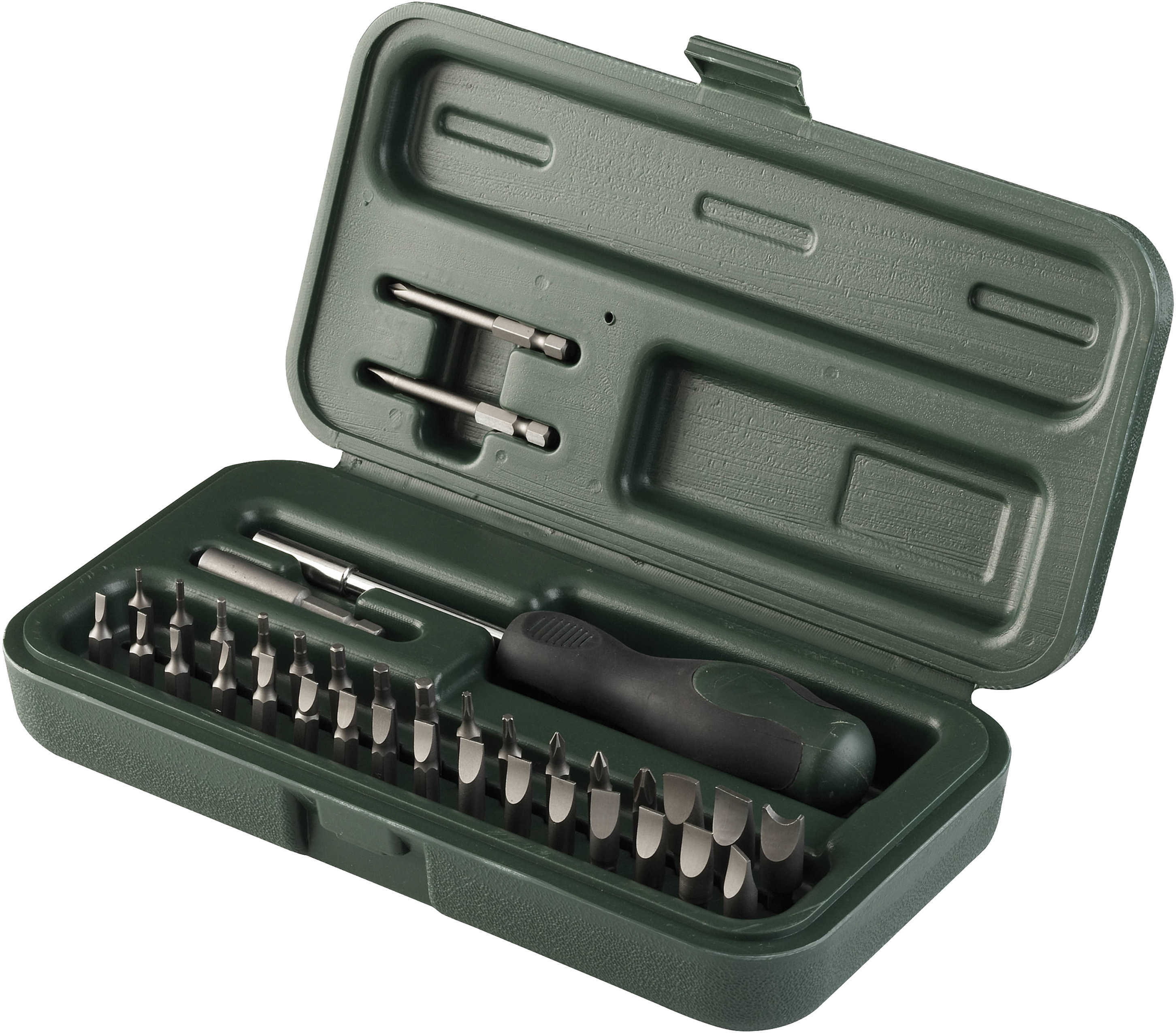 Weaver Compact Tool 36-Piece Set Hard Plastic Case Black/Green 849717