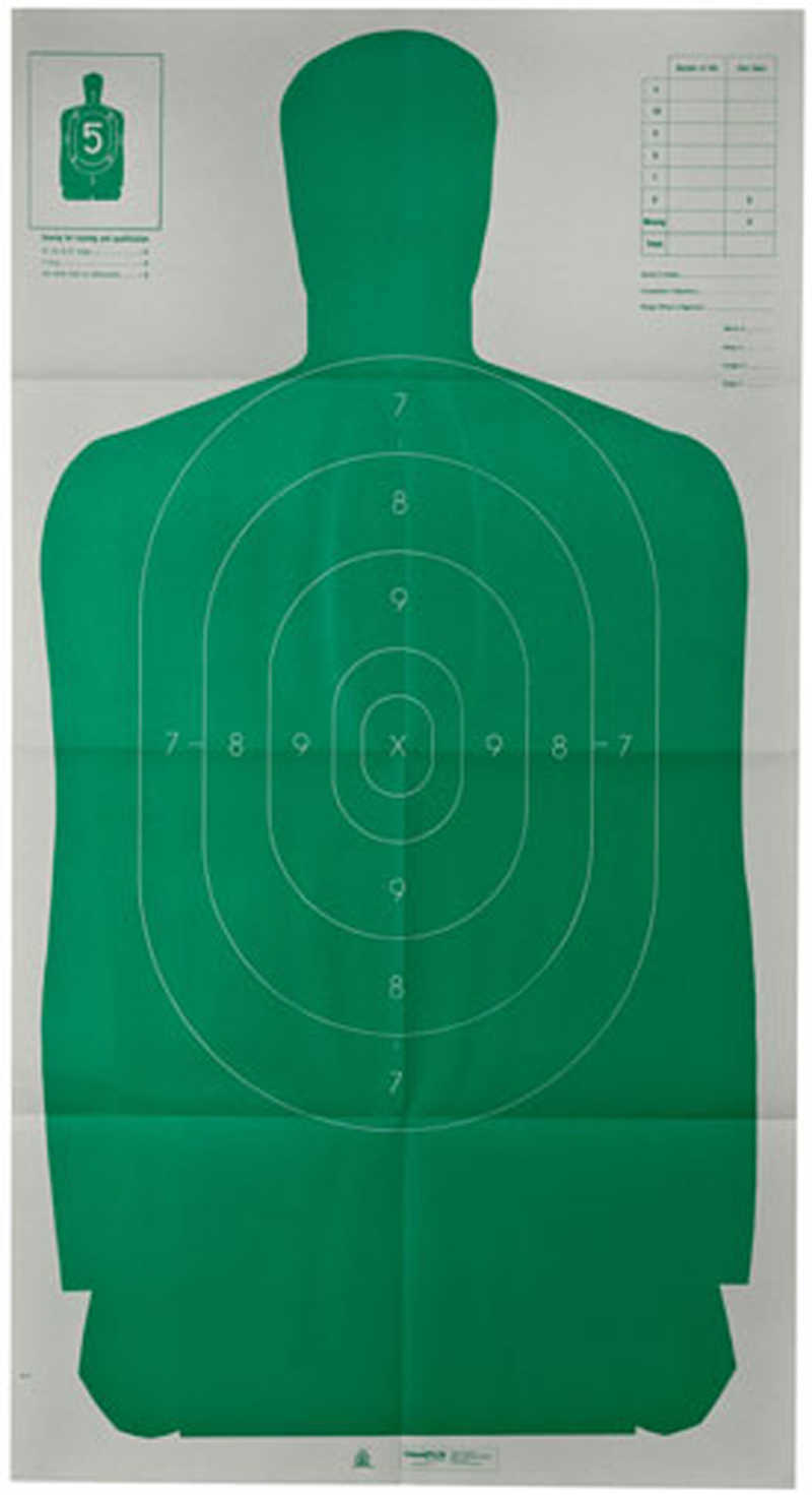 Champion Traps and Targets LE B27FSA paper silhouette - Green 24" x 45" 100 pack 40732