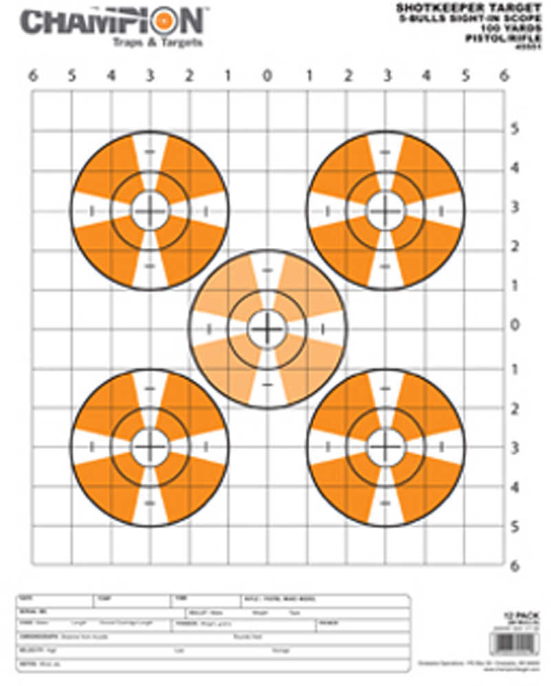 Champion Traps and Targets Shotkeeper Sightin Scope (Per 12) Large 45551
