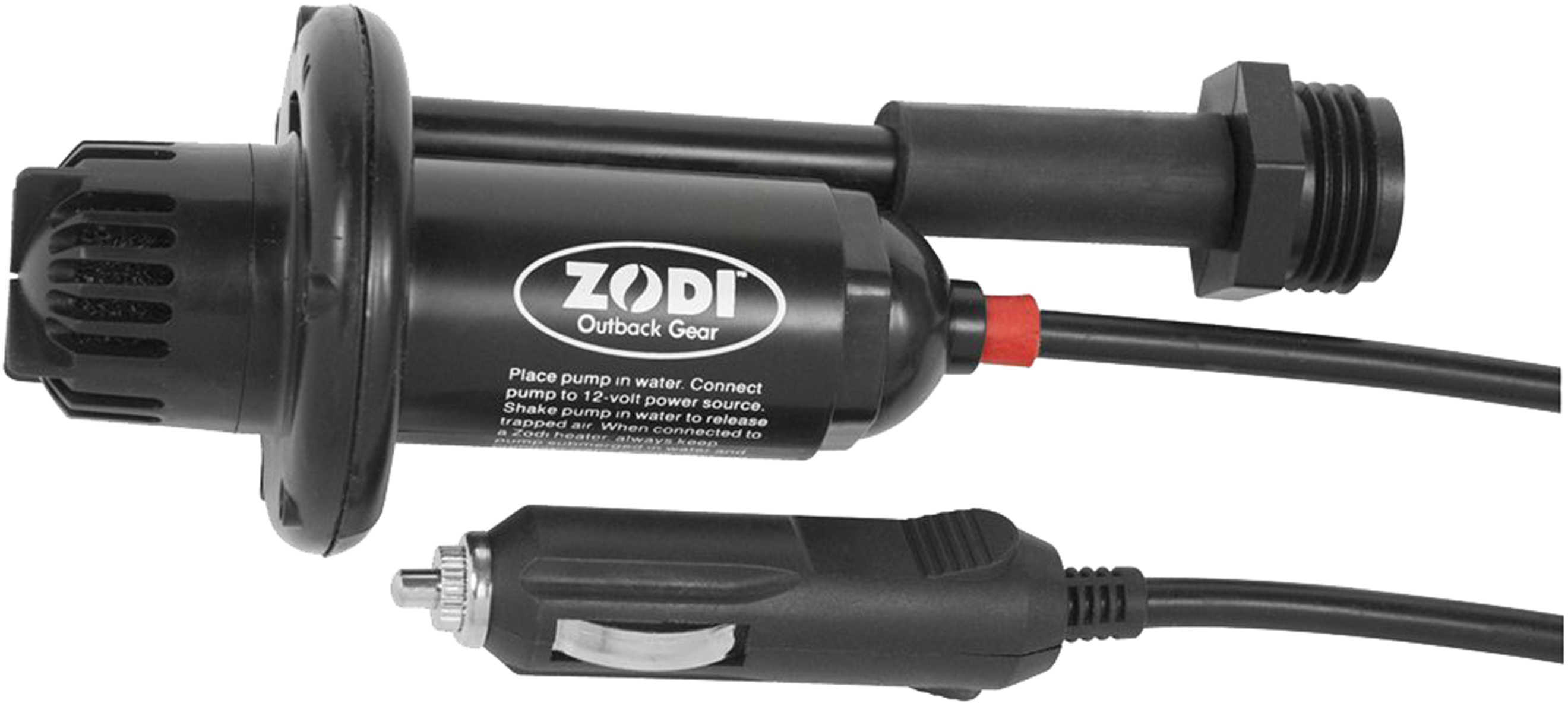 Zodi Outback Gear 12V Pump w/12V Plug and Wash Down Hose 1097