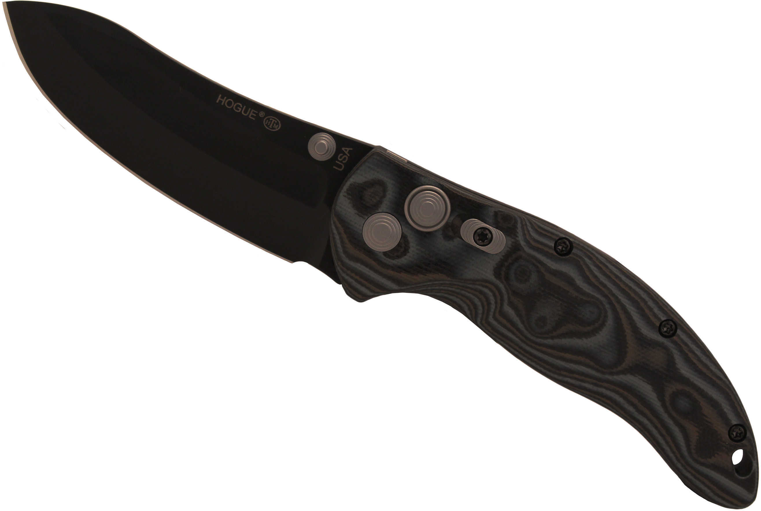 Hogue EX04 Folder 3.5" USB Black Finish, GMascus Black/Gray 34479