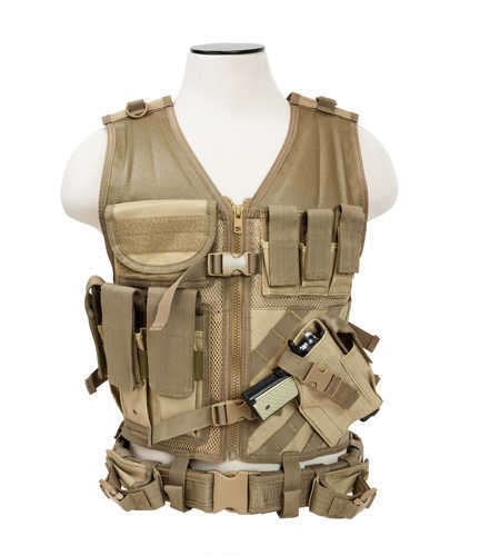 NcStar Tactical Vest Tan, Large CTVL2916T
