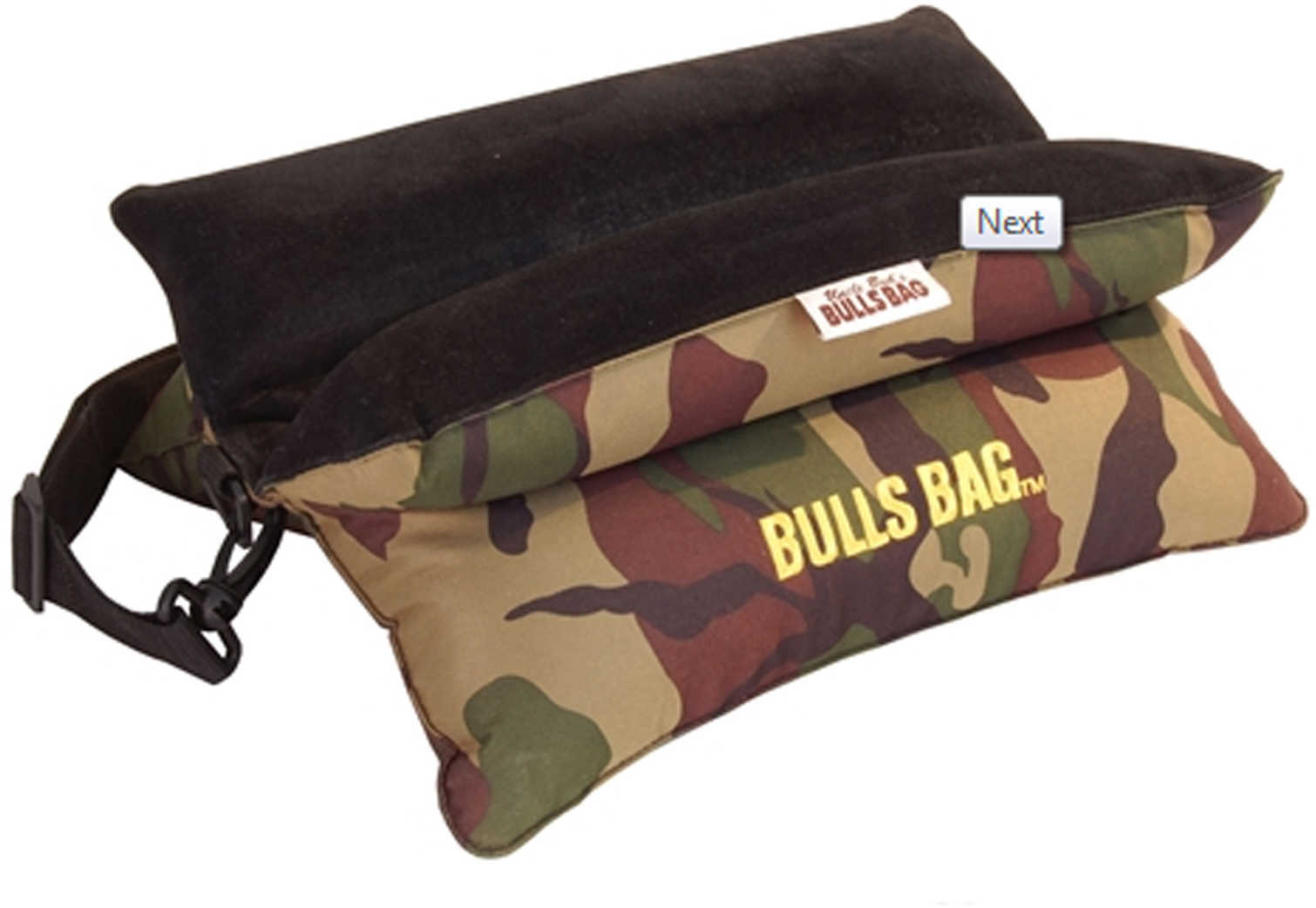 Uncle Buds Bench Rest Poly/Sued w/Carry Strap, 15" Camo 1505