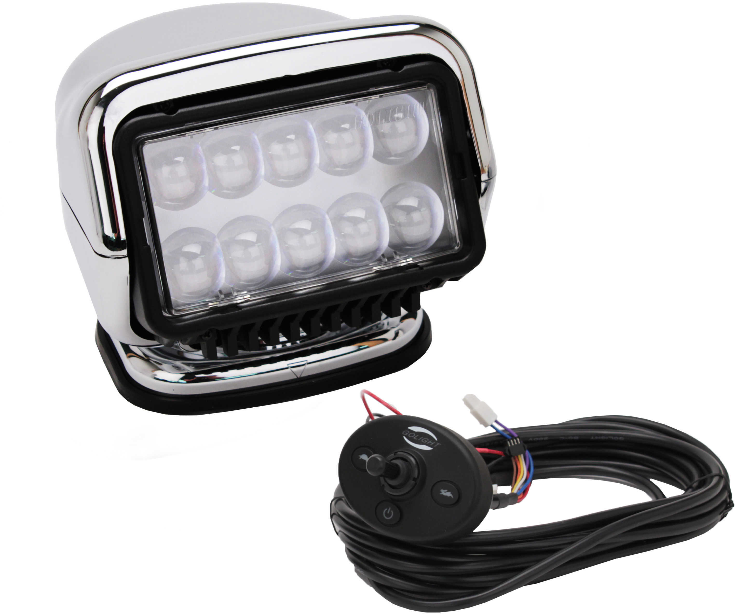 GoLight LED Stryker Wired Dash Remote Chrome 30264