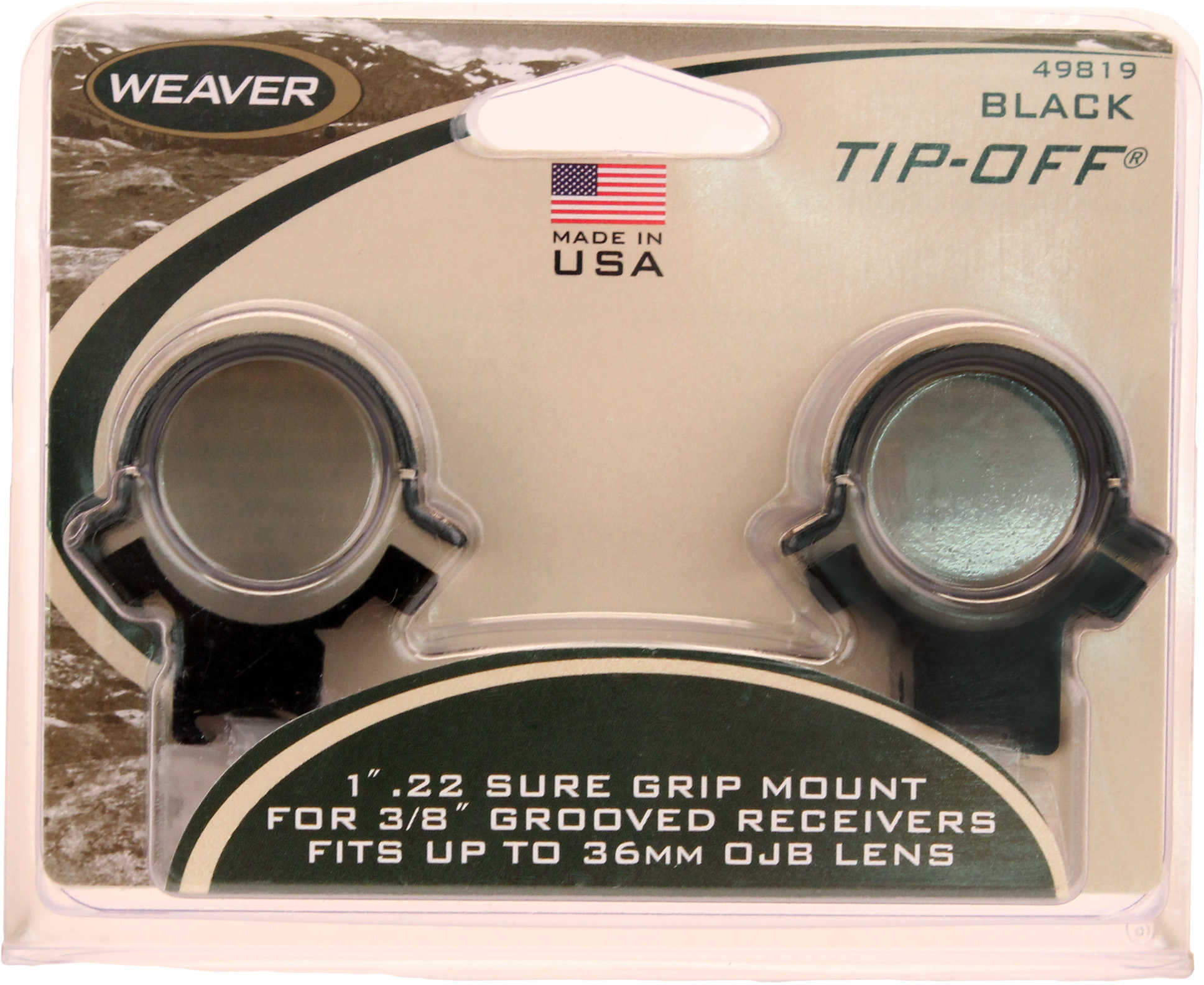 Weaver Sure Grip Tip Off Ring 1" Gloss Finish 49819