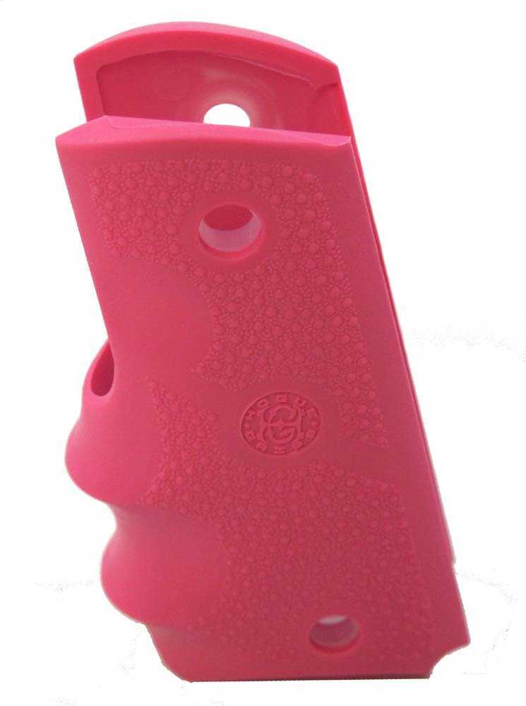 Hogue Colt Officers Rubber Grip with Finger Grooves Pink 43007
