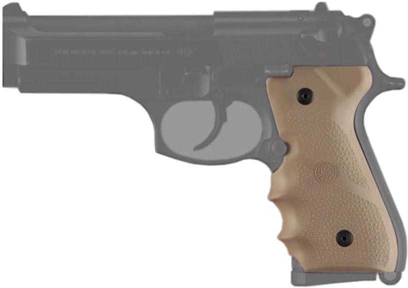 Hogue Beretta 92/96 Grip with Finger Grooves Desert Tan 92003-img-1