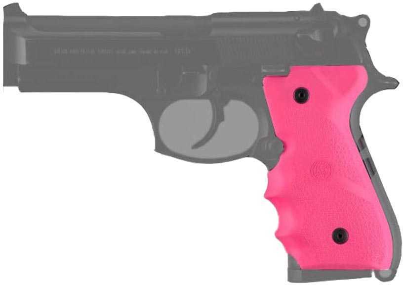Hogue Beretta 92/96 Grip with Finger Grooves Pink 92007