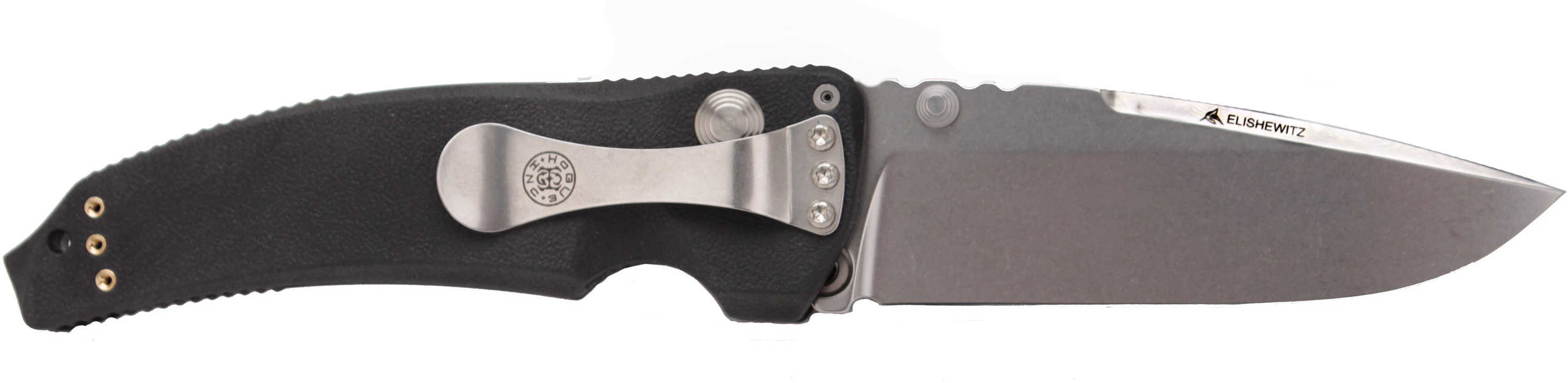 Hogue EX03 Folder 4" Drop Point Blade, Tumble Finish, Polymer, Matte Black 34350