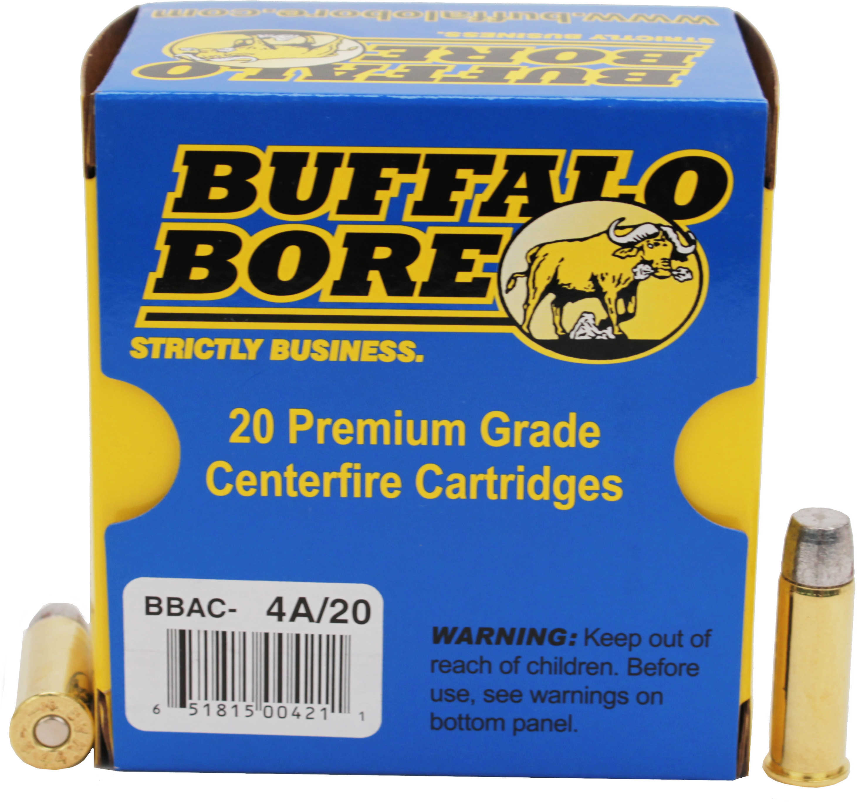 44 Rem Magnum 20 Rounds Ammunition Buffalo Bore 305 Grain Lead