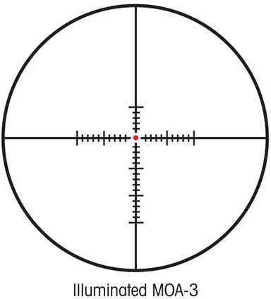 Sightron SIII 30mm Rifle Scope 3.5-10x44mm, Long Range, Illuminated MOA Reticle 25124