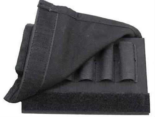 Uncle Mike's Buttstock Shell Holder For Shotgun with Flap Black 8849-2