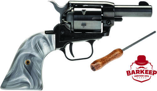 Heritage Barkeep Revolver 22LR 3" Barrel 6rd Capacity Black Oxide Steel Gray Pearl Grip Finish