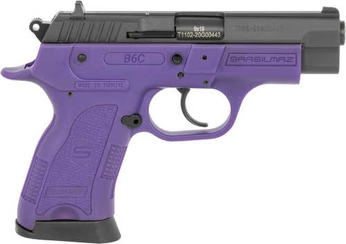<span style="font-weight:bolder; ">Sar</span> Usa B6C Violet 9mm Pistol 3" Barrel 2-13Rd Mags Polymer Finish