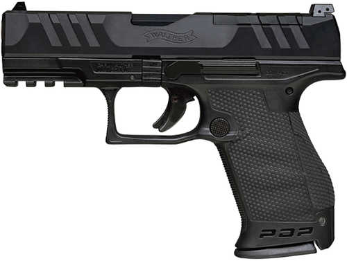 Walther Arms PDP 9mm Semi-Auto Pistol 4" Barrel Compact Optic Ready 2-15Rd Mags Performance Duty Textured Black Polymer Finish