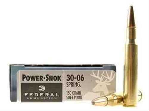 Federal 30-06 <span style="font-weight:bolder; ">Springfield</span> 150 Grain Soft Point - 20 Rounds for Reliable Hunting