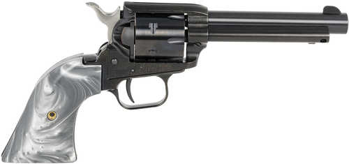 Heritage Mfg Rough Rider Revolver Pistol 22 LR 6rd 4.75" Barrel Black & Cylinder Gray Pearl Grip Finish