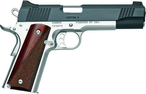 Kimber Custom Ii Pistol 9mm 5" Barrel 10 Round Brushed-polished Carbon Slide Stainless Steel Frame And Rosewood Grips