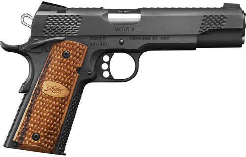 Kimber Raptor II Pistol, 5 in barrel, 8 rd capacity, zebra wood finish
