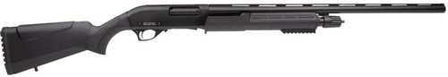 Rock Island 12 gauge Pump Action Combo Youth Field Deer shotgun, 24 in barrel, 3 in chamber, 5 rd capacity, black synthetic finish