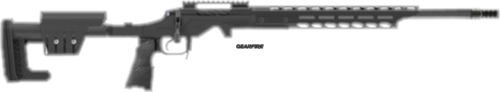 Fierce Firearms Mountain Reaper 6.5 PRC bolt action rifle, 18 in barrel, 3 rd capacity, black, natural carbon fiber finish