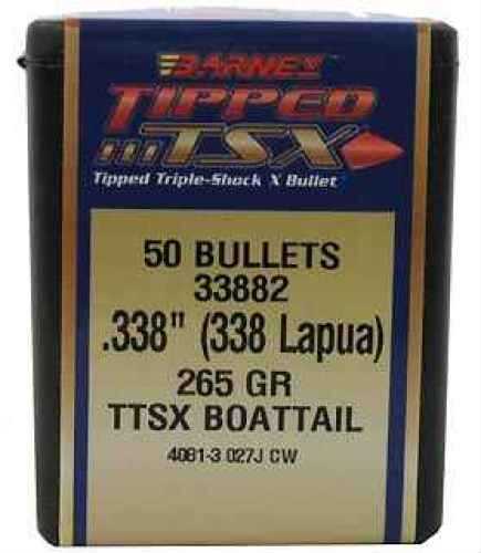 Barnes Bullets 338 Lapua .338" 265 Grain, LRX BT Per 50 30434