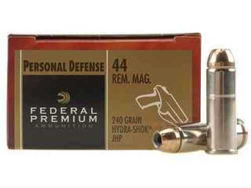 44 Rem Magnum 20 Rounds Ammunition Federal Cartridge 240 Grain Hollow Point