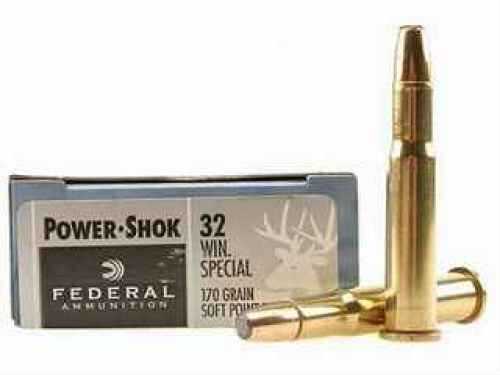 32 Winchester Special 20 Rounds Ammunition Federal Cartridge 170 Grain Soft Point
