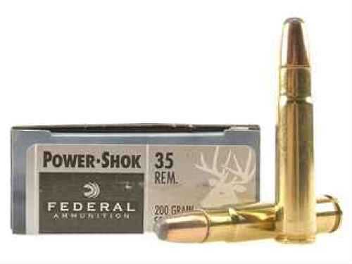 35 Remington 20 Rounds Ammunition Federal Cartridge 200 Grain Soft Point