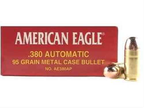 380 ACP 50 Rounds Ammunition Federal Cartridge 95 Grain Full Metal Jacket