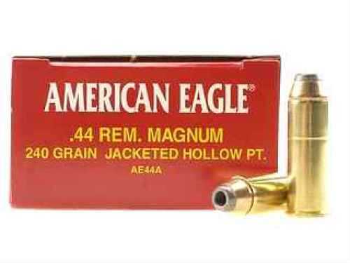 44 Rem <span style="font-weight:bolder; ">Magnum</span> 50 Rounds Ammunition Federal Cartridge 240 Grain Jacketed Hollow Point