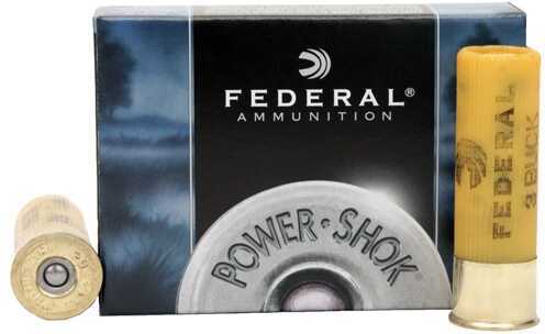 20 Gauge 5 Rounds Ammunition Federal Cartridge 3/4" Pellets Lead #3 Buck