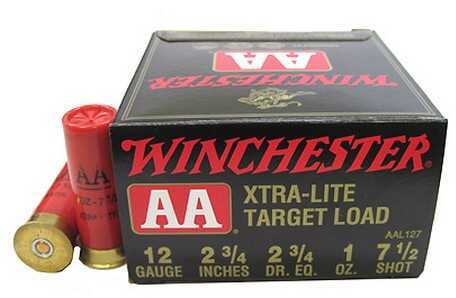 12 Gauge 25 Rounds Ammunition <span style="font-weight:bolder; ">Winchester</span> 2 3/4" 1 oz Lead #7 1/2