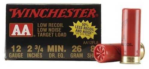 12 Gauge 25 Rounds Ammunition <span style="font-weight:bolder; ">Winchester</span> 2 3/4" 26 Grams Lead #8