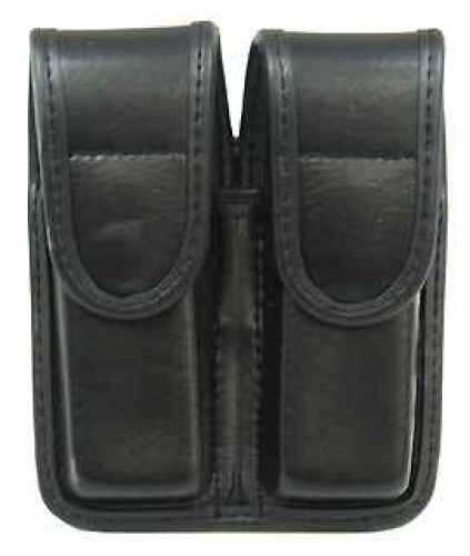Bianchi 7902 AccuMold Elite Double Mag Pouch Size 2, Plain Black, Hidden Snap 22078