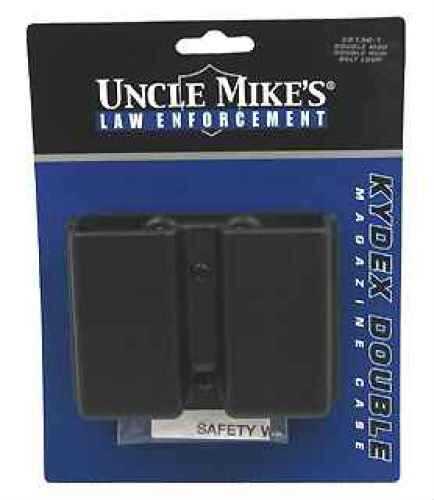 Uncle Mike's Kydex Belt Case Fits Double Stack/Double Magazine Black 5136-1