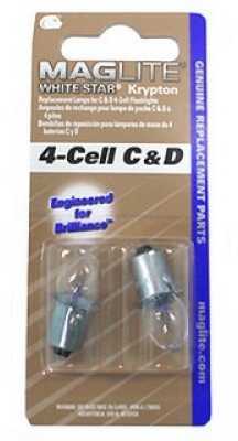 Maglite White Star Krypton 4 Cell Lamps LWSA401