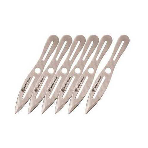 S&W Throwing Knives 8" 2Cr13 Stainless Steel Spear Point Dual Edge, 6 Pack